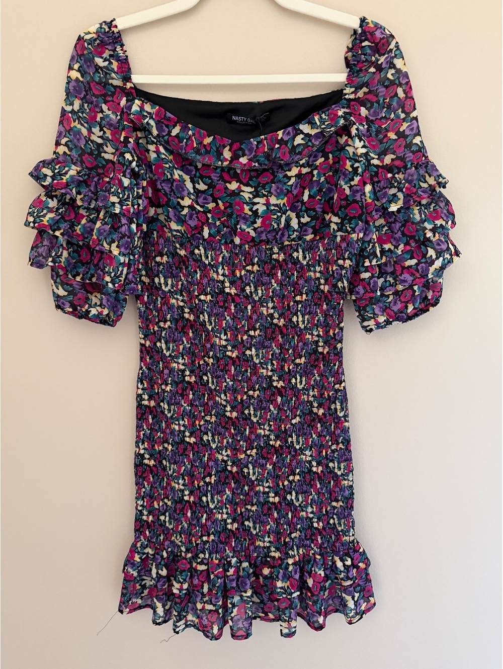 2 Nasty Gal floral smocked dress